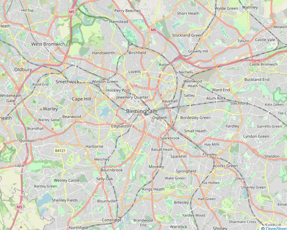 Map of Cheltenham, UK, representing where our digital marketing and ecommerce consultancy works