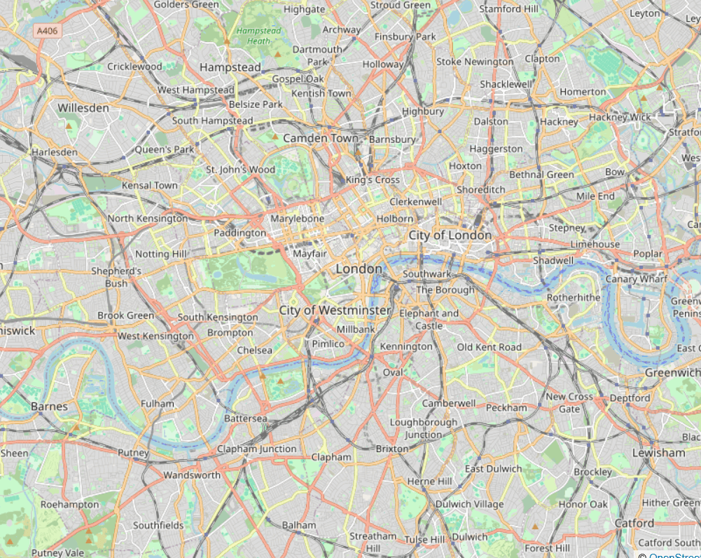 Map of London, UK, representing our digital marketing and ecommerce consultant in London